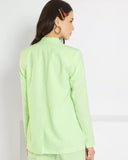 KIABI Linen blazer AED 169 Green